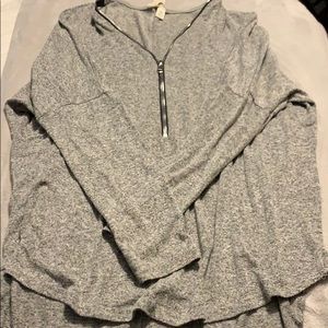Grey high low shirt